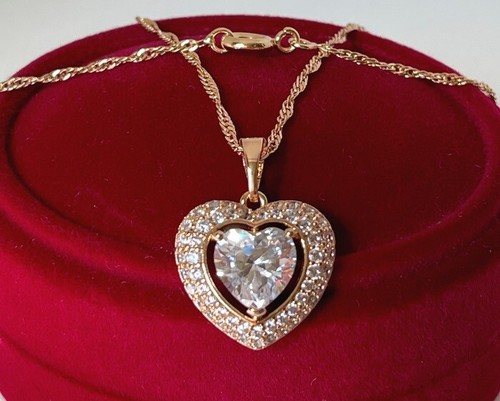 Luxus herz halskette collier - luxus,