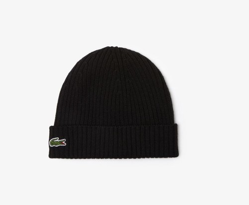 Lacoste ribbed wool - beanie, |