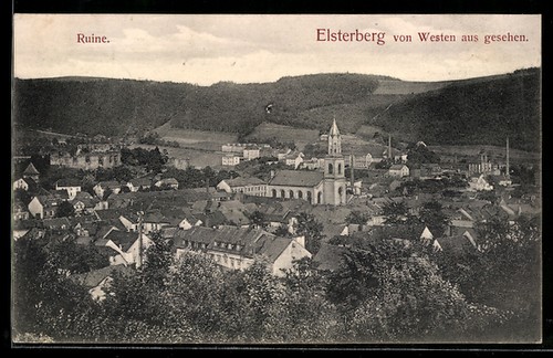 Elsterberg ortsansicht mit - elsterberg,,