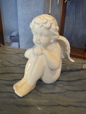 Engel Porzellan Weiß Figur
