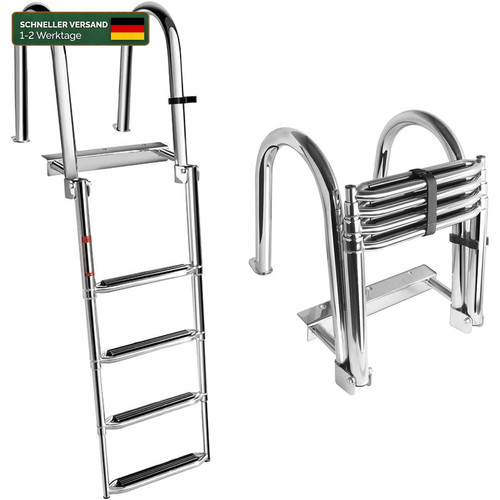 Badeleiter edelstahl stufig - badeleiter, 4-stufig
