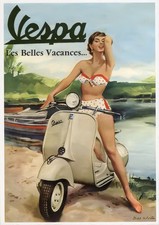 Vespa poster roller 60er - roller, jahre