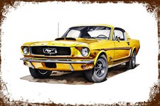 Retro Blechschild US MUSCLE