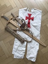 Ritterkostüm Kinder Set Fantashion 2 Schwerter, 2 Schwertscheiden, 1 Waffenkleid