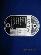 BMW Typenschild R27