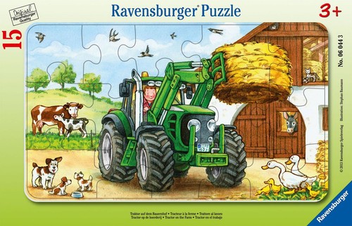 Rahmenpuzzle traktor auf dem - traktor,