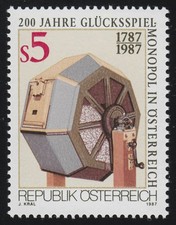 1904 200 Jahre Glückspielmonopol in Österreich, Lostrommel, 5 S, postfrisch **