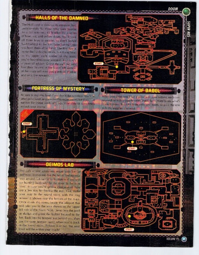 Vtg print doom snes super - print,