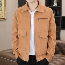 Herren Cord Jacke Mantel Top