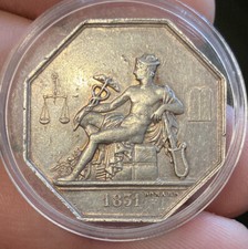 Silber Medaille 1831 Chambre De Commerce Selten!