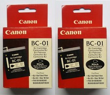 2 x Original Canon BC-01 BJ-10 10e 10ex 10sx BJ-20 Fax B190 B200F B220 OVP/PVC