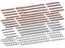Kibri 37480 Zaun für Industrie- und Bahnanlagen,360cm, Bausatz, Spur N