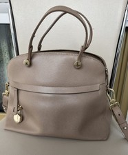 Handtasche Leder Furla Beige