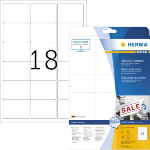 Herma etiketten auf - etiketten,