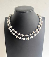 Vintage weiß silber grau blau