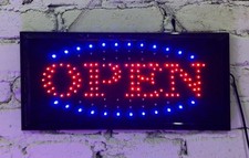 Werbung Werbeschild LED OPEN