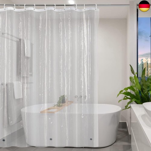 Duschvorhang transparent kurz - duschvorhang,