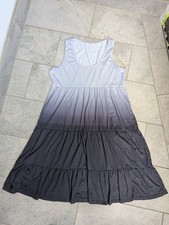Sommerkleid Farbverlauf grau schwarz Boho Gr.44