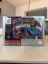 Turtles 4 Turtles In Time FRG French Super Nintendo SNES PAL MINT