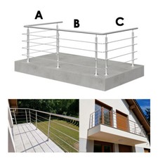 Edelstahl Balkongeländer zur