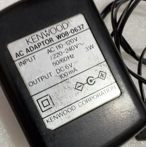 Kenwood w08 0637 100ma - kenwood, 6v