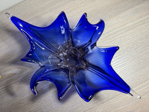 Blaue glas schale murano - glas-schale, –