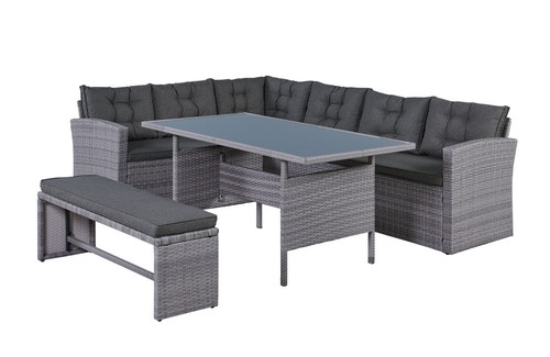 Elegantes ecksofa set 14tlg - set,