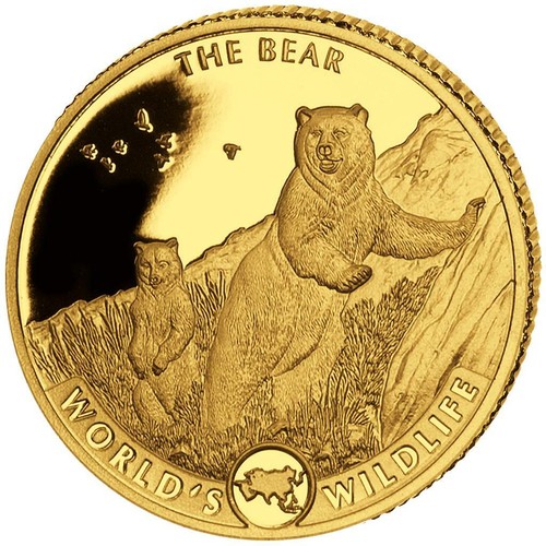 Goldmünze der bär - goldmünze,