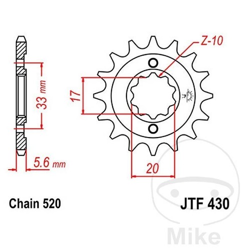 Ritzel für suzuki 250 x7 - für,