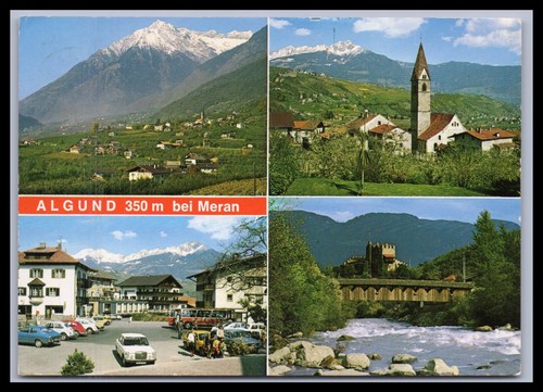 Ansichtskarte algund bei meran - ansichtskarte,