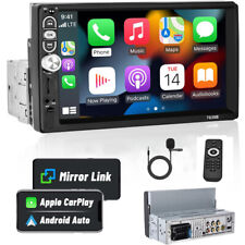 7" Autoradio 1Din Apple Carplay/Android Auto Navi Touchscreen USB Bluetooth FM