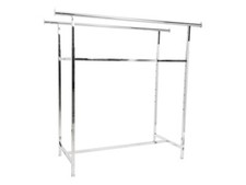 Barrenständer H130-180 cm Chrom Kleiderständer Verkaufsständer Garderobenständer