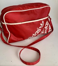 Vintage alte Adidas Sporttasche Made in Yugoslavia 4001 rot Tasche 1980er Jahre
