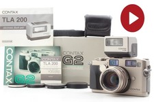 [All Top NEUWERTIG Box/Blitz TLA200] Contax G2 analoge Kleinbildkamera 45...