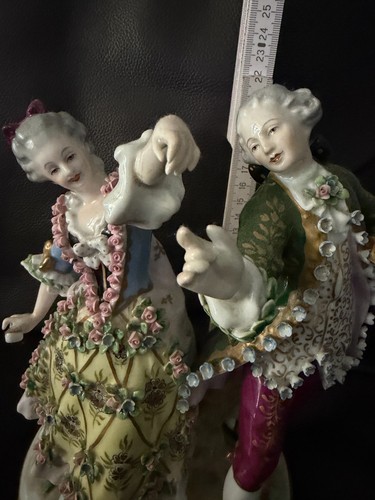 Porzellan figur tanzendes - porzellan, paar