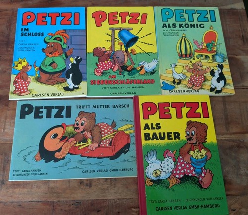 Petzi bücher konvolut 5er - konvolut, set