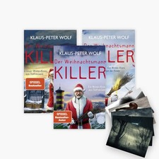 Klaus-Peter Wolf / Der Weihnachtsmann-Killer Band 1-3 plus 1 exklusives Post ...