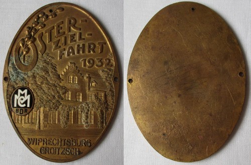 Plakette osterzielfahrt 1932 - plakette,