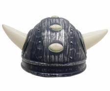 Wikingerhelm für Erwachsene grau mit kleine Hörner Nordmann-Helm Karneval KK