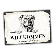 Hundeschild Willkommen Zuhause