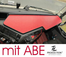 LKW-Tisch VOLVO FH4 mit ABE durchgehender Ablagetisch mit Antirutschmatte in Rot