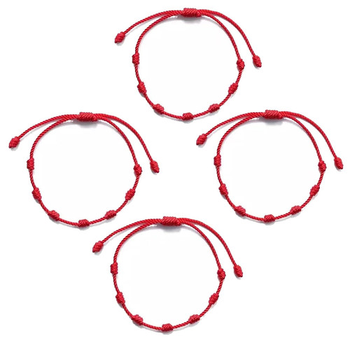 Stück armband rot amulett - 4,