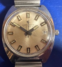 Alte JUNGHANS Armbanduhr Herrenuhr defekt / für Batler