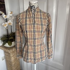 Seidensticker Damenbluse Hemd Größe 36 S Kariert Klassisch Stehkragen Modern