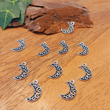 10 Stück Mond Monde Charms