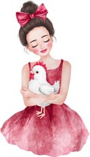 Bunte Ostern rosa Mädchen