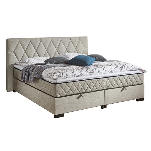 Polsterbett beige mit - -,