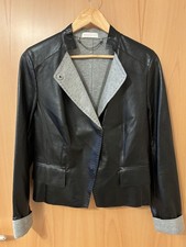 Lederjacke, Damen, St. Emile, schwarz, Gr. 38, Lammleder