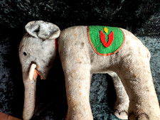 alter toller Zirkus Elefant, Stofftier eventuell Steiff ?, ca. 45 cm lang
