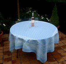 Tischdecke Jacquard blau